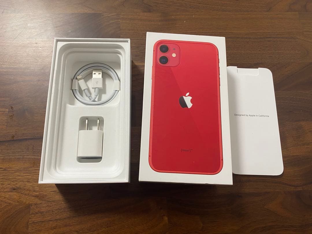 美品 iPhone 11 256 GB SIMフリー レッド 本体 - メルカリ