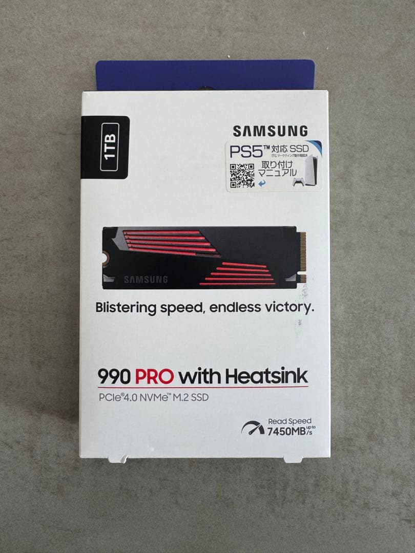 内蔵型SSD Samsung 990 PRO with Heatsink 1TB Samsung 990 PRO with Heatsink Series 1TB PCIe Gen4. X4 NVMe 2.0c M